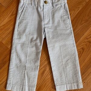 Janie and Jack Blue and White Striped Kids Pants